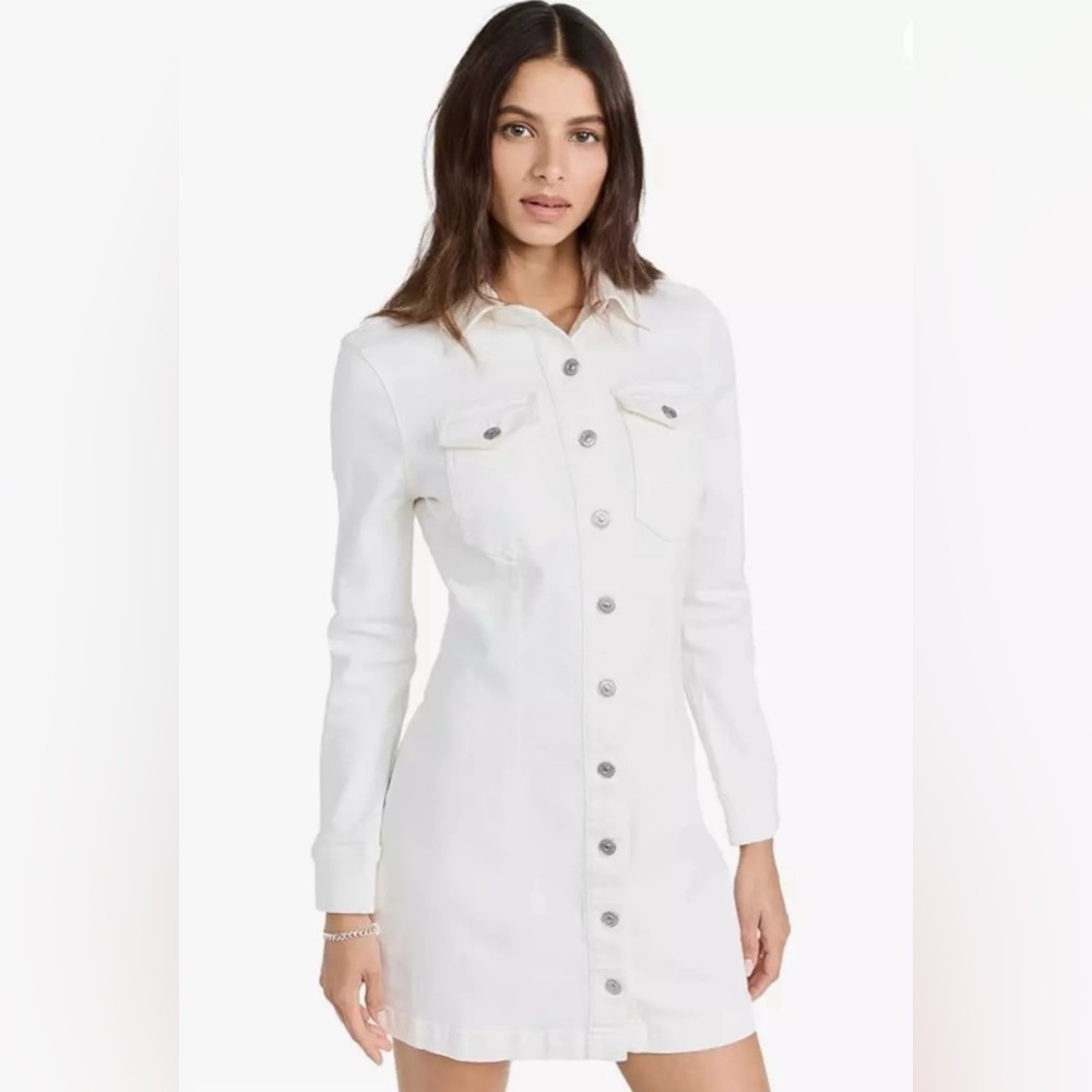 7 For All Mankind Women Small Dress Button Up Denim